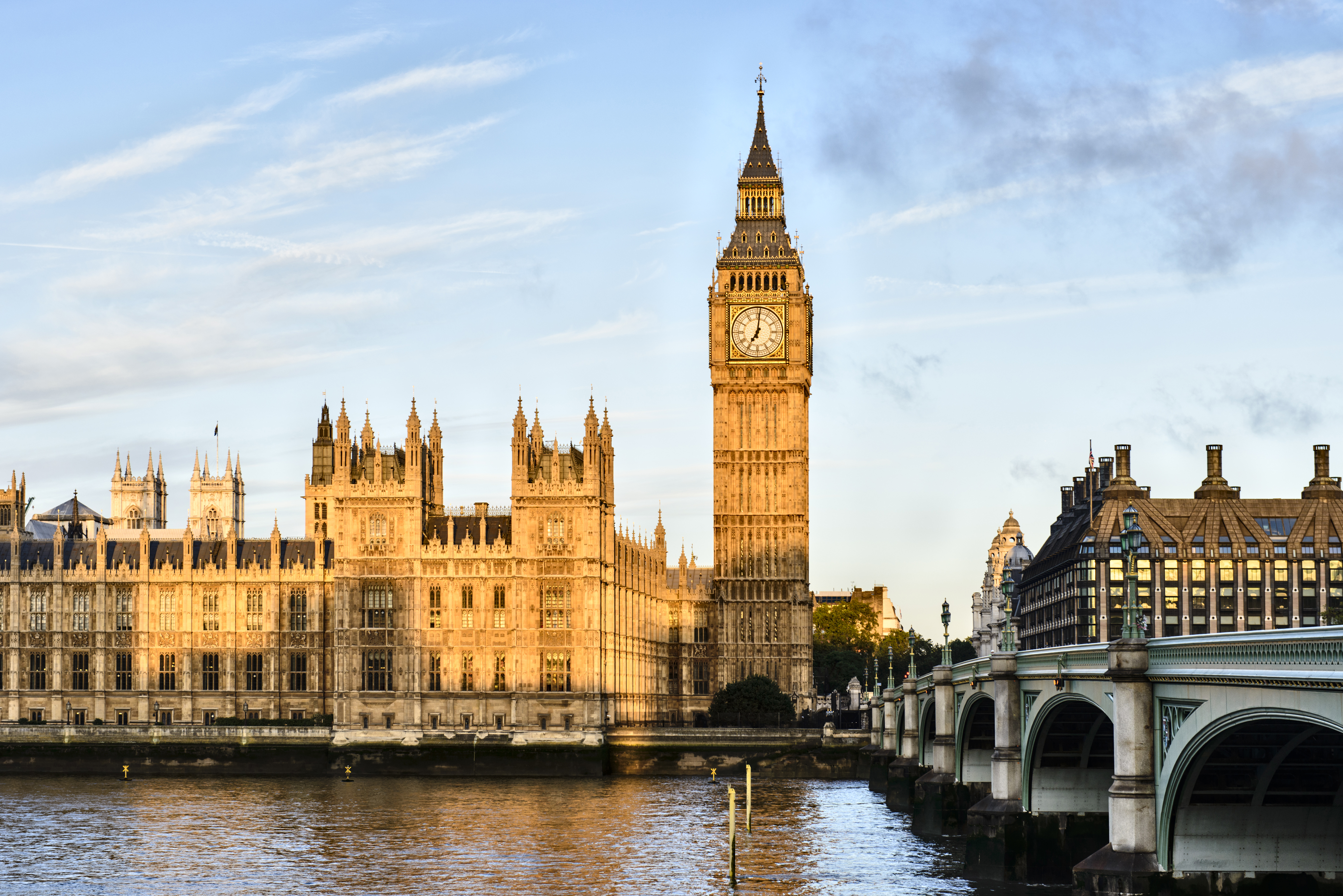 54876,Sunrise shining on Big Ben, London, United Kingdom